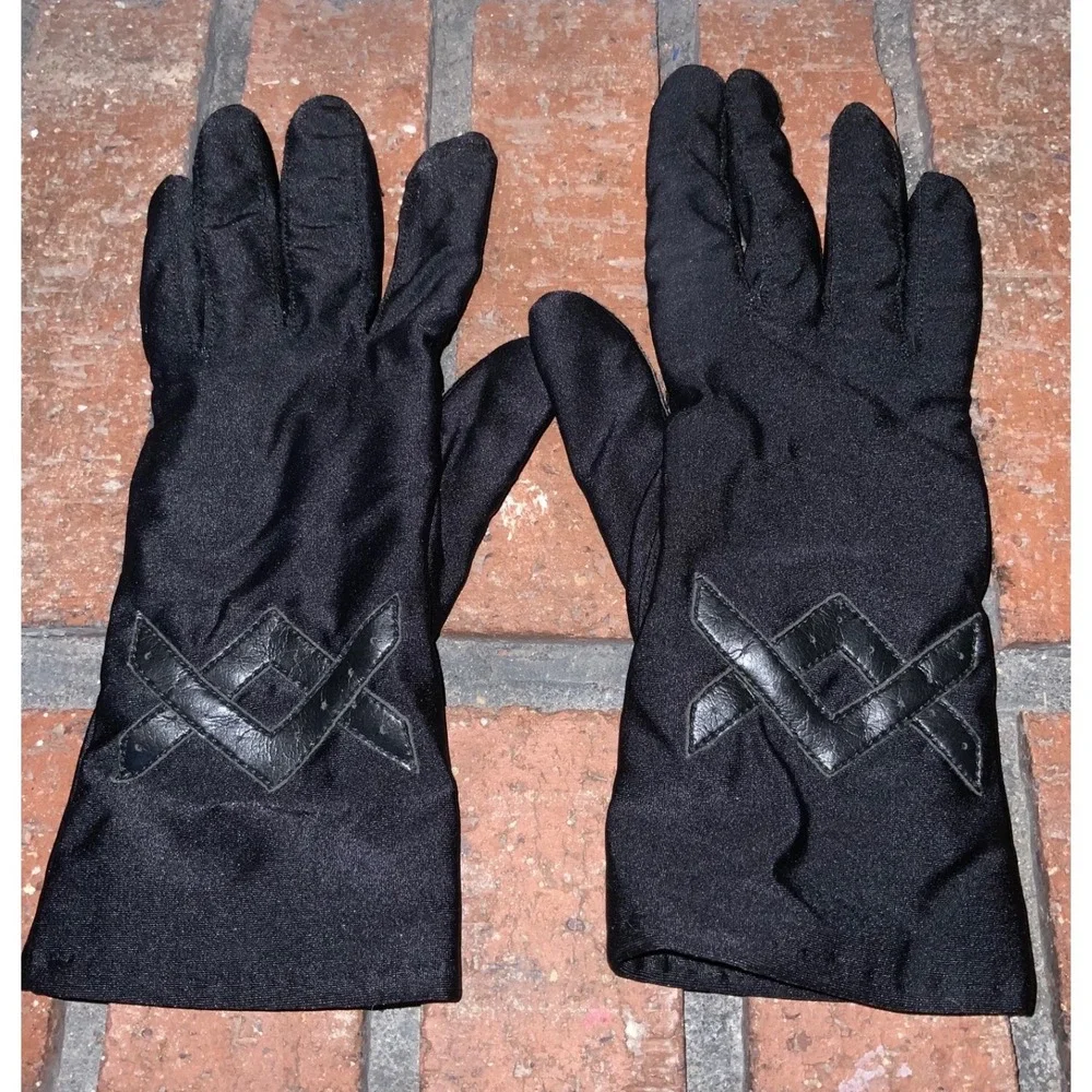 Womens Black Nylon Thinsulate‎ Gloves One Size Fits All